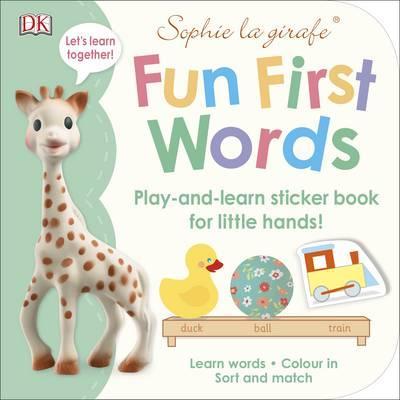 Sophie la girafe Fun First Words: Play-and-Learn Sticker Book for Little Hands! - Agenda Bookshop