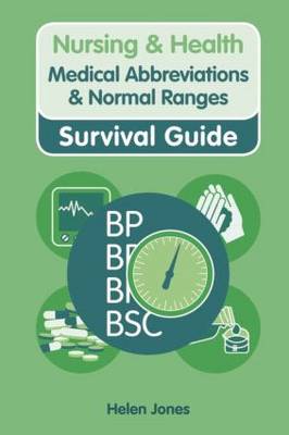 Medical Abbreviations and Normal Ranges - Agenda Bookshop