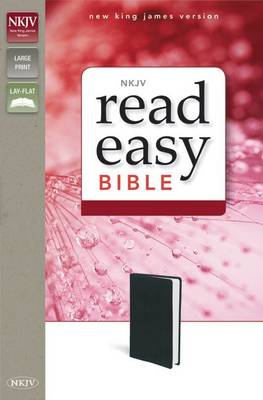 NKJV, ReadEasy Bible, Large Print, Leathersoft, Black - Agenda Bookshop