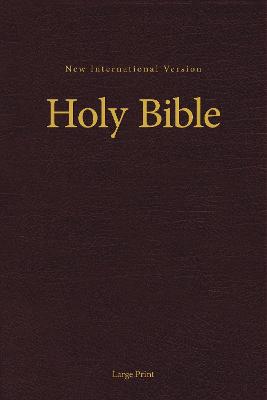 NIV, Pew and Worship Bible, Large Print, Hardcover, Burgundy, Comfort Print - Agenda Bookshop