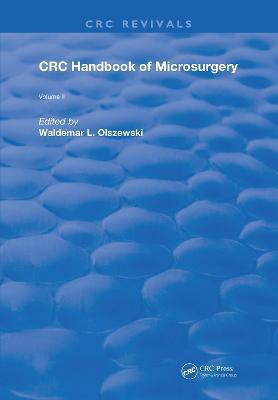 Handbook of Microsurgery: Volume 2 - Agenda Bookshop