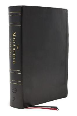 NKJV, MacArthur Study Bible, 2nd Edition, Genuine Leather, Black, Thumb-indexed, Comfort Print: Unleashing God''s Truth One Verse at a Time - Agenda Bookshop