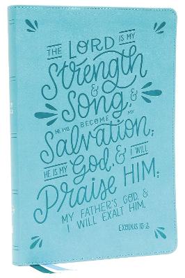 NKJV, Thinline  Bible, Verse Art Cover Collection, Leathersoft, Teal, Red Letter, Comfort Print: Holy Bible, New King James Version - Agenda Bookshop