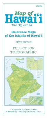 Map of Hawai''i: The Big Island - Agenda Bookshop