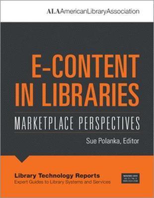 E-content in Libraries: Marketplace Perspectives - Agenda Bookshop