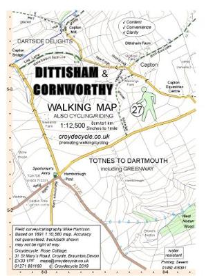 Dittisham & Cornworthy Walking Map: Totnes to Dartmouth, including Greenway - Agenda Bookshop