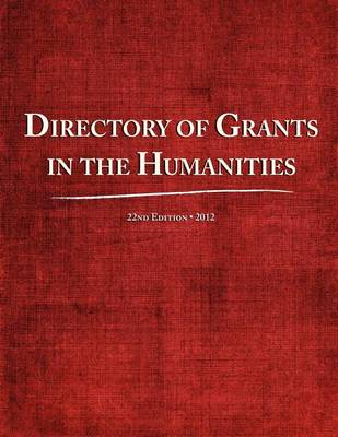 Directory of Grants in the Humanities 2012 - Agenda Bookshop