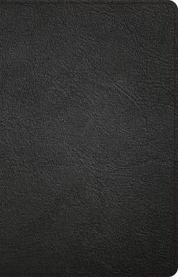 CSB Thinline Reference Bible, Black Genuine Leather, Indexed - Agenda Bookshop