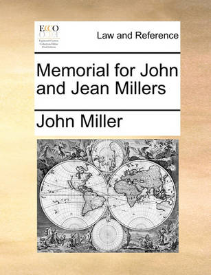Memorial for John and Jean Millers - Agenda Bookshop
