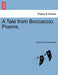 A Tale from Boccaccio. Poems. - Agenda Bookshop