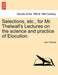 Selections, Etc., for Mr. Thelwall''s Lectures on the Science and Practice of Elocution. - Agenda Bookshop