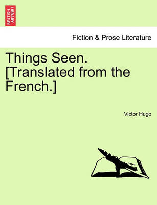 Things Seen. [Translated from the French.]Vol. I. - Agenda Bookshop