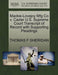 Mackie-Lovejoy Mfg Co V. Cazier U.S. Supreme Court Transcript of Record with Supporting Pleadings - Agenda Bookshop