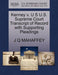 Kenney V. U S U.S. Supreme Court Transcript of Record with Supporting Pleadings - Agenda Bookshop