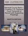 Marshall County Bank V. Crowther U.S. Supreme Court Transcript of Record with Supporting Pleadings - Agenda Bookshop