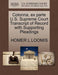 Colonna, Ex Parte U.S. Supreme Court Transcript of Record with Supporting Pleadings - Agenda Bookshop