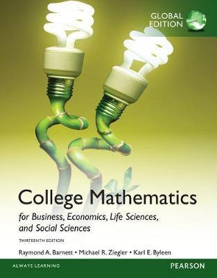 College Mathematics for Business, Economics, Life Sciences and Social Sciences plus Pearson MyLab Mathematics with Pearson eText, Global Edition - Agenda Bookshop