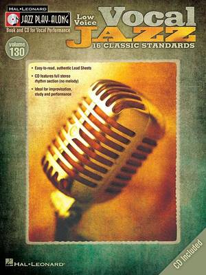 Jazz Play-Along Volume 130: Vocal Jazz (Low Voice) - Agenda Bookshop