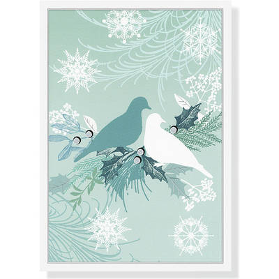 Deluxe Boxed Christmas Cards: Winter Doves - Agenda Bookshop