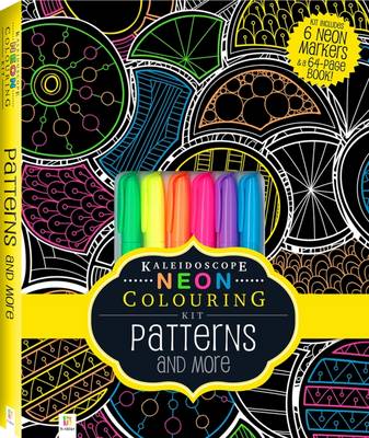 Neon Colouring Kit with 6 highlighters: Patterns - Agenda Bookshop