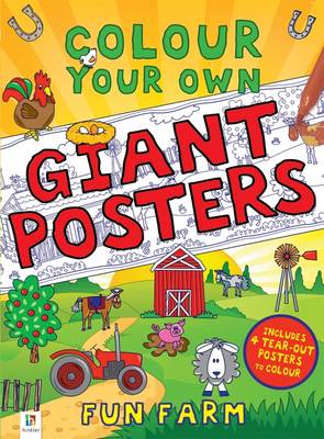 Colour your own Giant Posters: Fun Farm - Agenda Bookshop