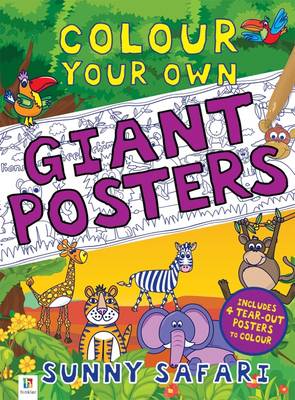 Colour your own Giant Posters: Sunny Safari - Agenda Bookshop