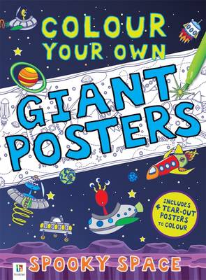 Colour your own Giant Posters: Spooky Space - Agenda Bookshop