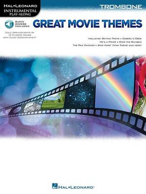 Instrumental Play-Along: Great Movie Themes - Trombone (Book/Online Audio) - Agenda Bookshop