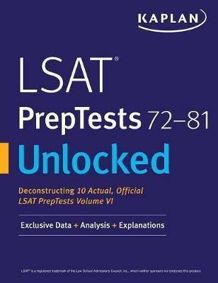 LSAT PrepTests 72-81 Unlocked: Exclusive Data + Analysis + Explanations - Agenda Bookshop