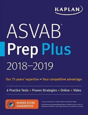 ASVAB Prep Plus 2018-2019: 6 Practice Tests + Proven Strategies + Online + Video - Agenda Bookshop