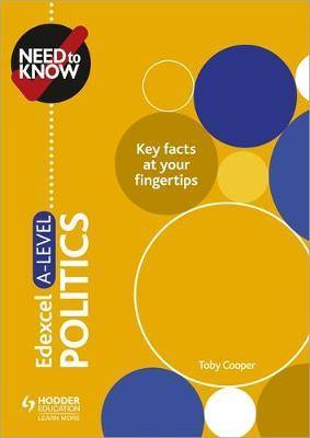 Need to Know: Edexcel A-level Politics - Agenda Bookshop