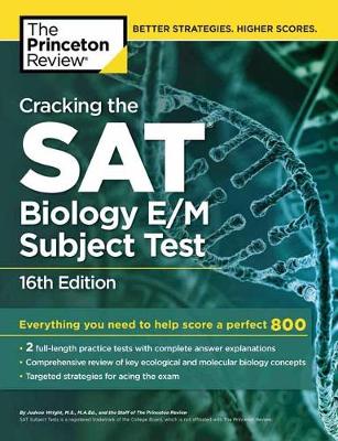 Cracking the Sat Biology E/M Subject Test - Agenda Bookshop