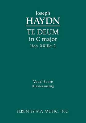 Te Deum in C Major, Hob. XXIIIC: 2 - Vocal Score - Agenda Bookshop