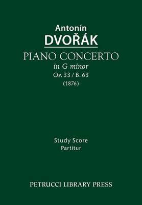 Piano Concerto, Op.33 / B.63: Study score - Agenda Bookshop