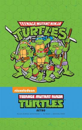 Teenage Mutant Ninja Turtles Retro Hardcover Ruled Journal - Agenda Bookshop