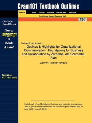 Studyguide for Organizational Communication: Foundations for Business and Collaboration by Zaremba, ISBN 9780324300864 - Agenda Bookshop