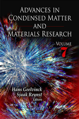 Advances in Condensed Matter & Materials Research: Volume 7 - Agenda Bookshop