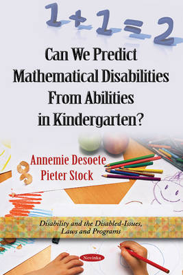 Can We Predict Mathematical Disabilities From Abilities in Kindergarten? - Agenda Bookshop