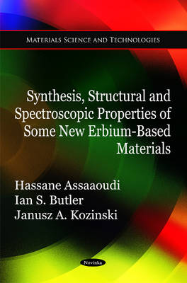 Synthesis, Structural & Spectroscopic Properties of Some New Erbium-Based Materials - Agenda Bookshop