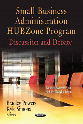 Small Business Administration HUBZone Program: Discussion & Debate - Agenda Bookshop