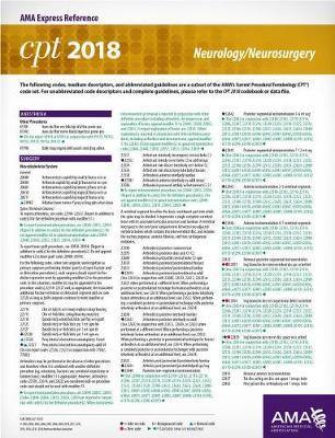 CPT (R) 2018 Express Reference Coding Cards: Neurology/Neurosurgery - Agenda Bookshop