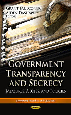 Government Transparency & Secrecy: Measures, Access & Policies - Agenda Bookshop