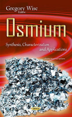 Osmium: Synthesis, Characterization & Applications - Agenda Bookshop