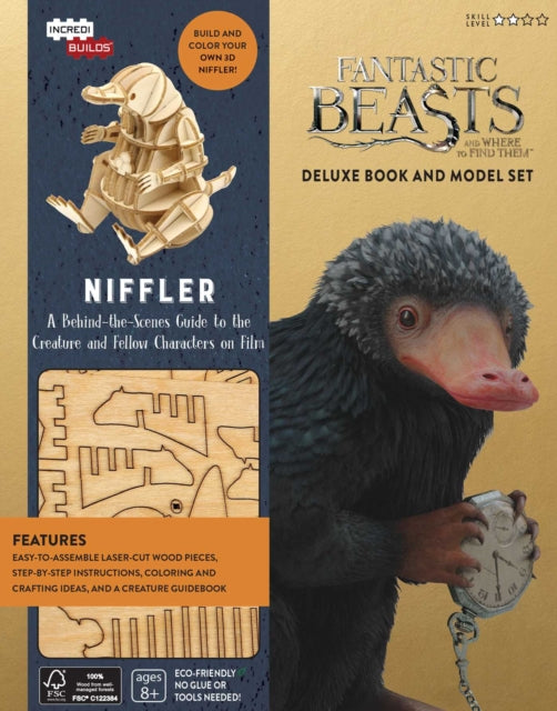 IncrediBuilds: Fantastic Beasts and Where to Find Them: Niffler Deluxe Book and Model Set - Agenda Bookshop