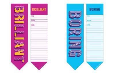 Knock Knock Boring/Brilliant 2-in-1 Bookmark Pads - Agenda Bookshop