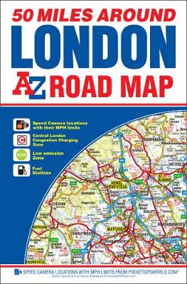 50 Miles Around London Road Map - Agenda Bookshop