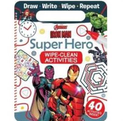 Marvel Avengers Iron Man: Super Hero Wipe-Clean Activities - Agenda Bookshop