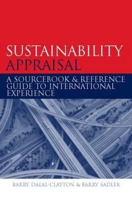 Sustainability Appraisal: A Sourcebook and Reference Guide to International Experience - Agenda Bookshop