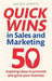 Quick Wins in Sales and Marketing: 50 inspiring ideas to grow your business - Agenda Bookshop