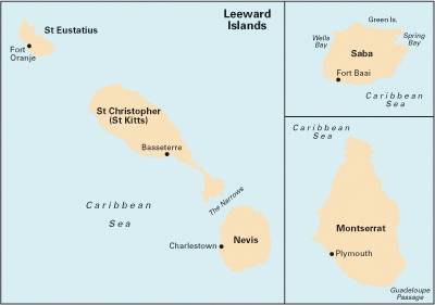 Imray Iolaire Chart A25: St Eustatius, St Christopher, Nevis, Monserrat and Saba - Agenda Bookshop